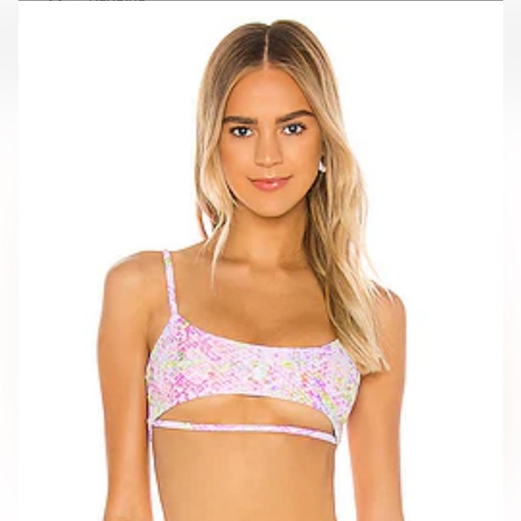 Lovers And Friends See Ya Swim Bikini Top in Psychedelic‎ Snake Sz XXS - Picture 1 of 5